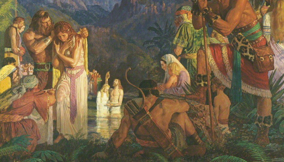 Alma baptise aux eaux de Mormon