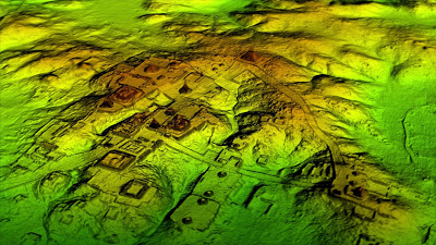 image LiDAR de la cité découverte au Guatemala